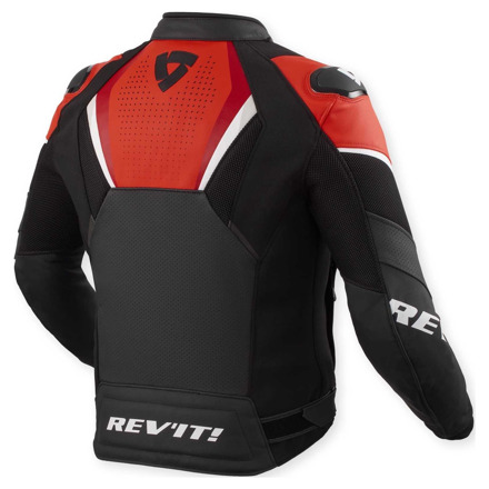 REV'IT! Automate Leren Motorjas, Zwart-Rood (2 van 2)