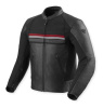 REV'IT! Mile 2 Leren Motorjas, Zwart-Rood (Afbeelding 1 van 2)