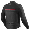 REV'IT! Mile 2 Leren Motorjas, Zwart-Rood (Afbeelding 2 van 2)