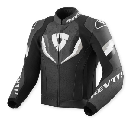 REV'IT! Quantum 3 Leren Motorjas, Zwart-Antraciet (1 van 2)