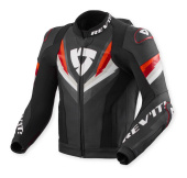 Quantum 3 Pro Leren Motorjas - Zwart-Rood