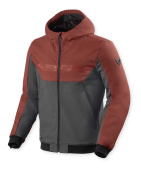 Parabolica 2 Motorhoodie - Rood-Grijs
