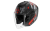 Shark RS Jet Carbon Shaytan Jethelm, Zwart-Rood-Grijs (Afbeelding 1 van 3)