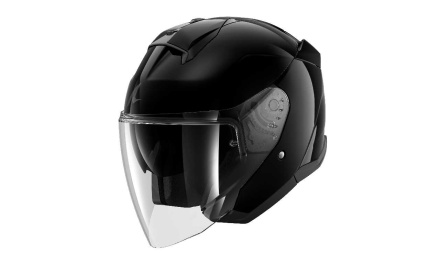 Skwal Jet Blank Jethelm - Zwart