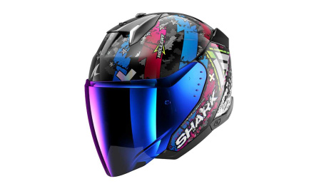 Shark Skwal i3 Jet Hellcat Mat Jethelm, Zwart-Blauw (1 van 3)
