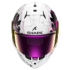 Shark D-Skwal 3 Mayfer Integraalhelm, Wit-Paars (Afbeelding 3 van 3)