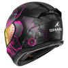 Shark D-Skwal 3 Mayfer Integraalhelm, Zwart-Paars-Antraciet (Afbeelding 2 van 3)