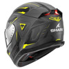 Shark Skwal i3 Linik Mat Integraalhelm, Grijs-Geel-Zwart (Afbeelding 2 van 3)