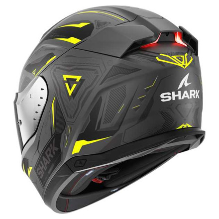 Shark Skwal i3 Linik Mat Integraalhelm, Grijs-Geel-Zwart (2 van 3)