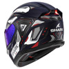 Shark Skwal i3 Linik Mat Integraalhelm, Blauw-Wit-Rood (Afbeelding 2 van 3)