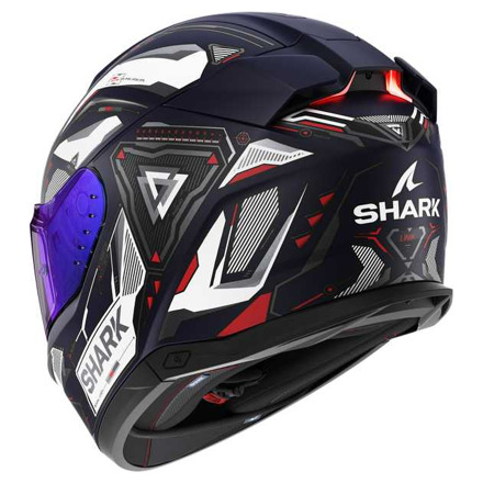 Shark Skwal i3 Linik Mat Integraalhelm, Blauw-Wit-Rood (2 van 3)