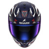 Shark Skwal i3 Linik Mat Integraalhelm, Blauw-Wit-Rood (Afbeelding 3 van 3)