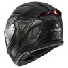 Shark Skwal i3 Linik Mat Integraalhelm, Zwart-Antraciet (Afbeelding 2 van 3)