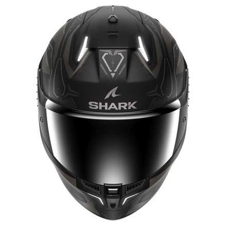 Shark Skwal i3 Linik Mat Integraalhelm, Zwart-Antraciet (3 van 3)
