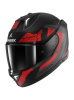 Shark Skwal i3 Rhad Mat Integraalhelm, Zwart-Rood (Afbeelding 1 van 3)