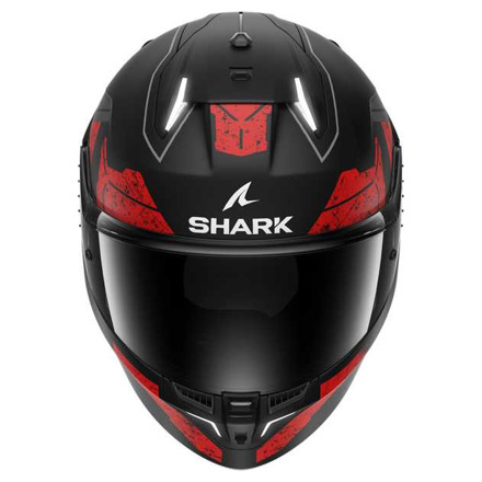 Shark Skwal i3 Rhad Mat Integraalhelm, Zwart-Rood (3 van 3)