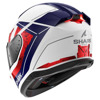 Shark Skwal i3 Rhad Integraalhelm, Wit-Rood (Afbeelding 2 van 3)