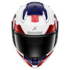 Shark Skwal i3 Rhad Integraalhelm, Wit-Rood (Afbeelding 3 van 3)