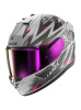Shark D-Skwal 3 Blast-R Mat Integraalhelm, Zilver-Zwart (Afbeelding 1 van 3)