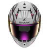 Shark D-Skwal 3 Blast-R Mat Integraalhelm, Zilver-Zwart (Afbeelding 3 van 3)