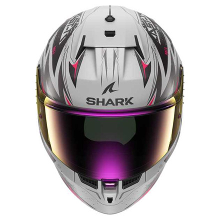 Shark D-Skwal 3 Blast-R Mat Integraalhelm, Zilver-Zwart (3 van 3)
