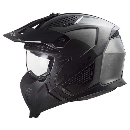 LS2 OF606 Drifter Titanium Adventure helm, Titanium (5 van 5)