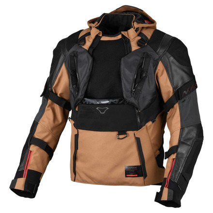 Macna Tryton Motorjas, Bruin-Zwart (3 van 4)