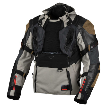 Macna Tryton Motorjas, Beige-Zwart (3 van 4)