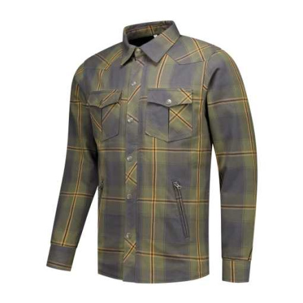 Neil V2 Motorshirt - Blauw-Groen