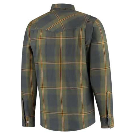 Rusty Stitches Neil V2 Motorshirt, Blauw-Groen (2 van 2)