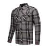 Rusty Stitches Neil V2 Motorshirt, Grijs-Wit (Afbeelding 1 van 2)