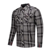 Neil V2 Motorshirt - Grijs-Wit