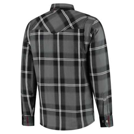 Rusty Stitches Neil V2 Motorshirt, Grijs-Wit (2 van 2)