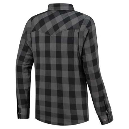 Rusty Stitches Neil V2 Motorshirt, Grijs-Zwart (2 van 2)