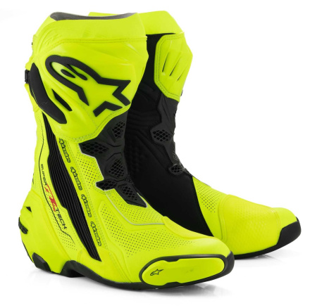 Supertech R Vented Motorlaarzen - Fluor-Zwart