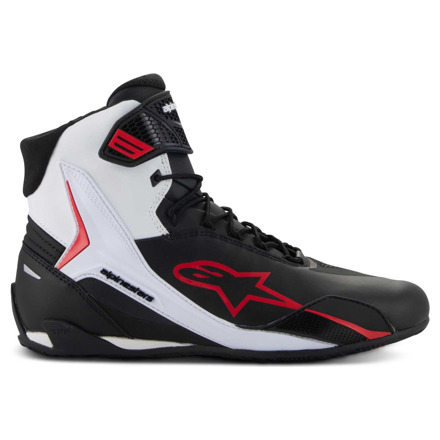Alpinestars Faster-4 Motorschoenen, Zwart-Wit-Rood (3 van 3)