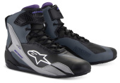 Stella Faster-4 Motorschoenen - Zwart-Antraciet-Violet