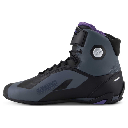 Alpinestars Stella Faster-4 Motorschoenen, Zwart-Antraciet-Violet (2 van 3)