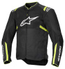 Alpinestars T-SPS Air V2 Motorjas, Zwart-Geel-Fluor (Afbeelding 1 van 2)
