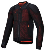 Troop-Air Pro Motorjas - Zwart-Rood-Fluor