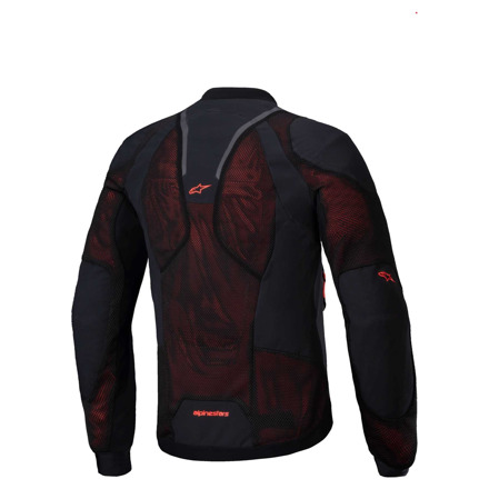 Alpinestars Troop-Air Pro Motorjas, Zwart-Rood-Fluor (2 van 2)