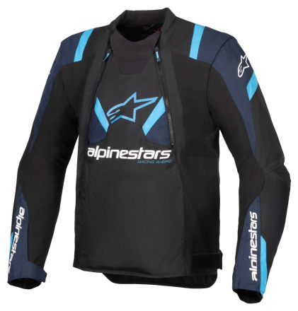 T-Stunt Air Motorjas - Zwart-Blauw