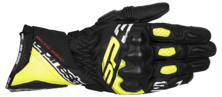 Alpinestars SP-3 Motorhandschoenen, Zwart-Fluor-Wit (1 van 2)