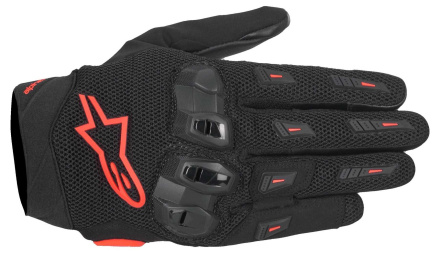 SP X 5 Air Motorhandschoenen - Zwart-Rood-Fluor