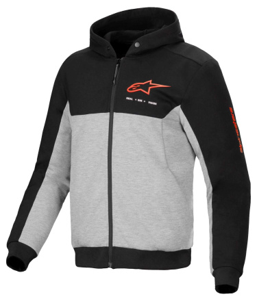 Chrome V2 Sport Motorhoodie - Zwart-Antraciet-Rood