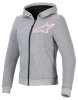 Alpinestars Stella Chrome V2 Sport Motorhoodie, Grijs-Roze (Afbeelding 1 van 2)
