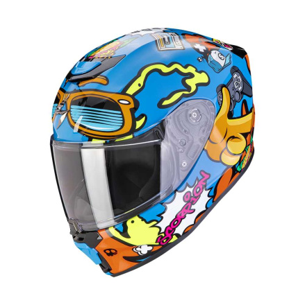 EXO-JNR Fun Integraalhelm - Blauw (print)