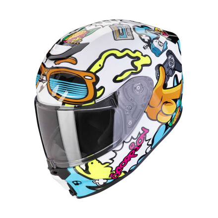 EXO-JNR Fun Integraalhelm - Wit (print)