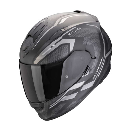 Scorpion EXO 491 KRIPTA Integraalhelm, Mat Zwart-Zilver (1 van 1)