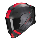 EXO-R1 Evo Carbon Air MG Integraalhelm - Mat Zwart-Rood